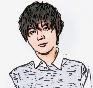 「真野大の表名義である狩野翔」の顔イラスト