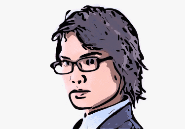 「刺草ネトルの表名義である北山恭祐かも」の顔イラスト