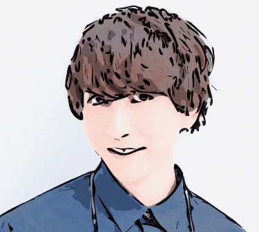 「二枚貝ほっきの表名義である中島ヨシキ」の顔イラスト