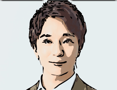 「佐和真中の表名義である中澤まさとも」の顔イラスト