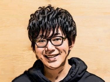 「柊三太の表名義である小野友樹」の顔イラスト